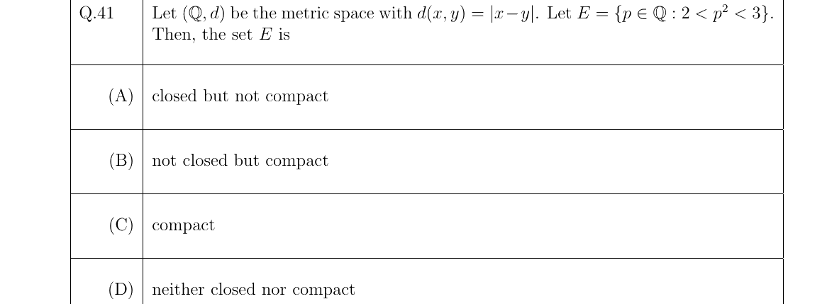 GATE 2022 MA question 41