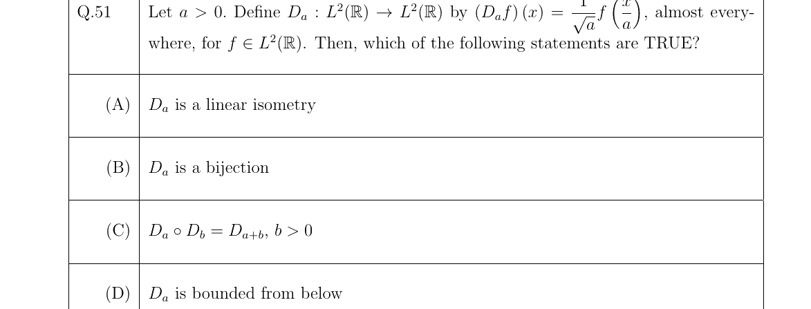 GATE 2022 MA question 51