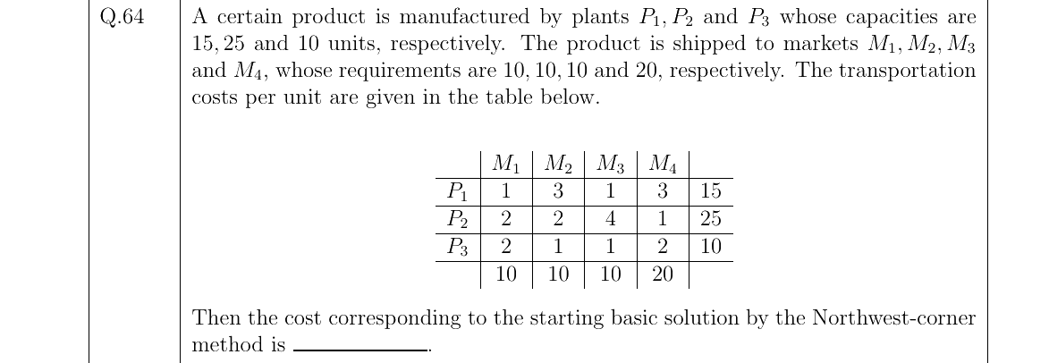 GATE 2022 MA question 64