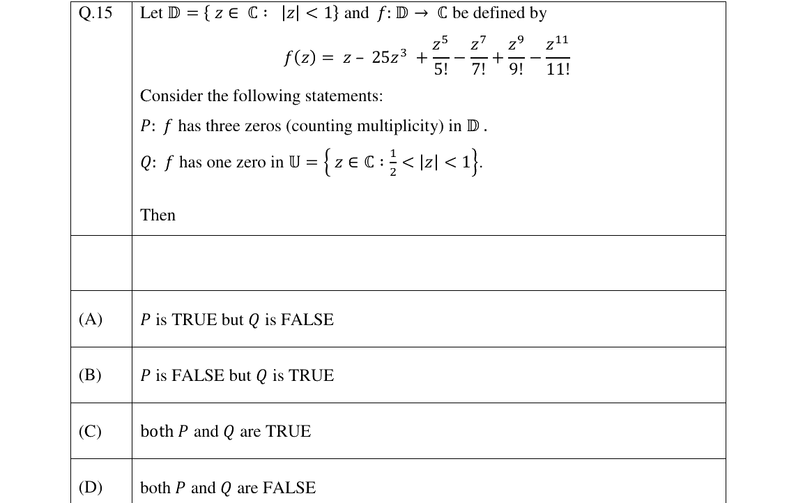 GATE 2023 MA question 15