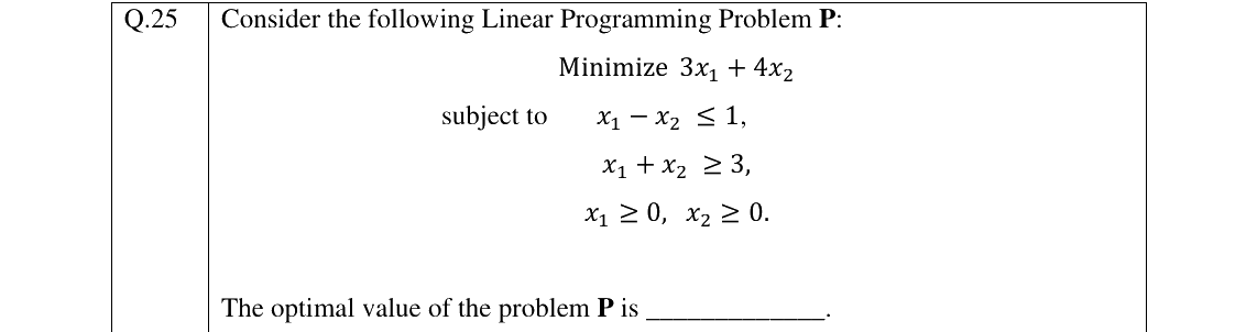GATE 2023 MA question 25