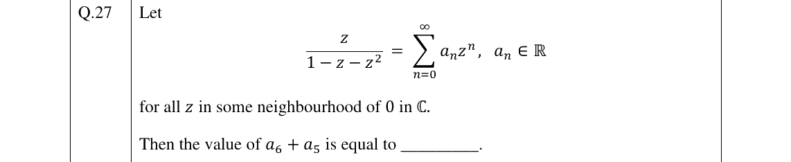 GATE 2023 MA question 27