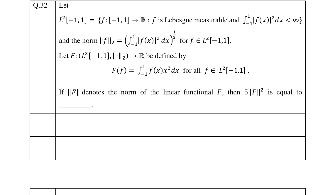 GATE 2023 MA question 32
