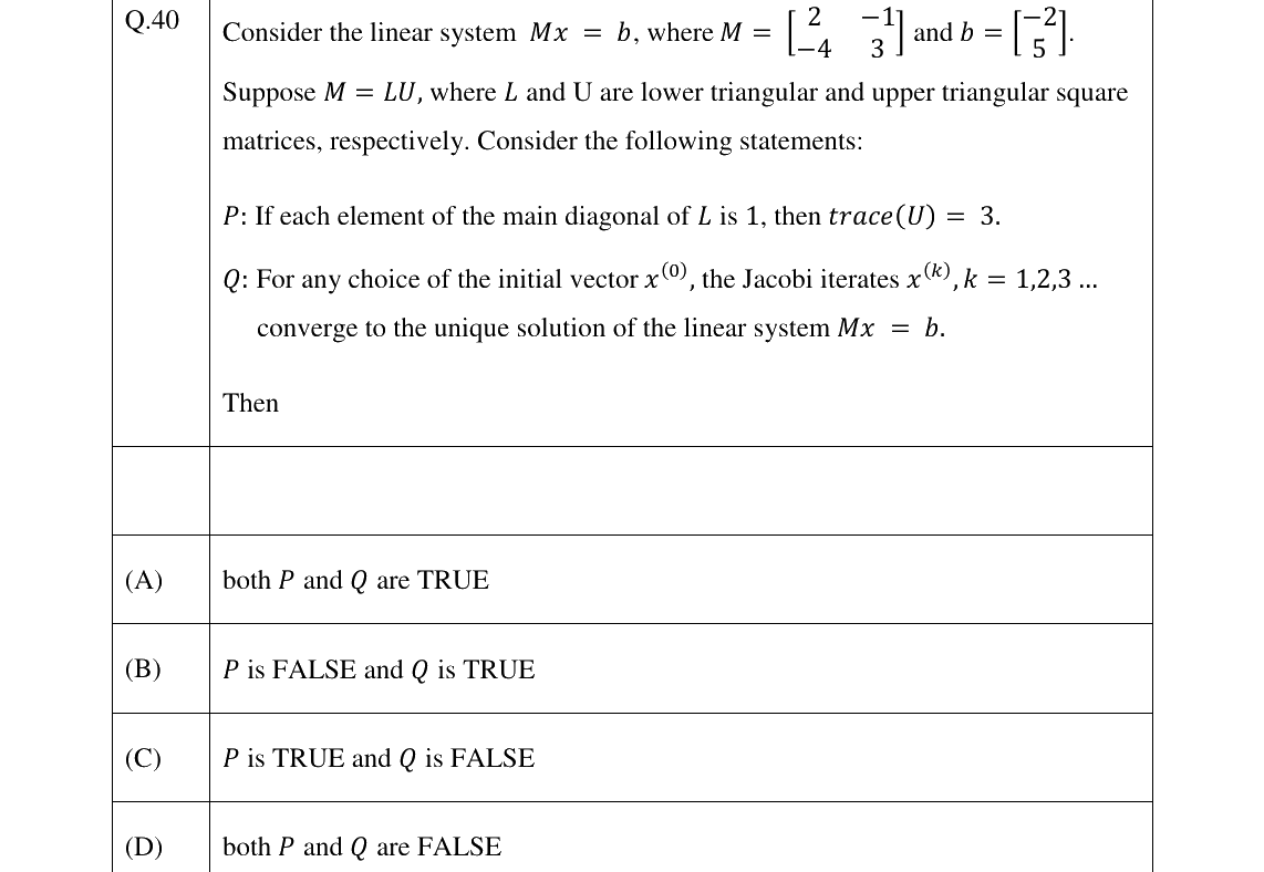 GATE 2023 MA question 40