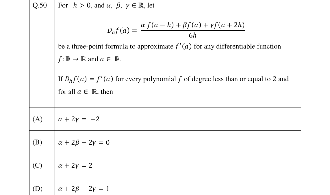 GATE 2023 MA question 50