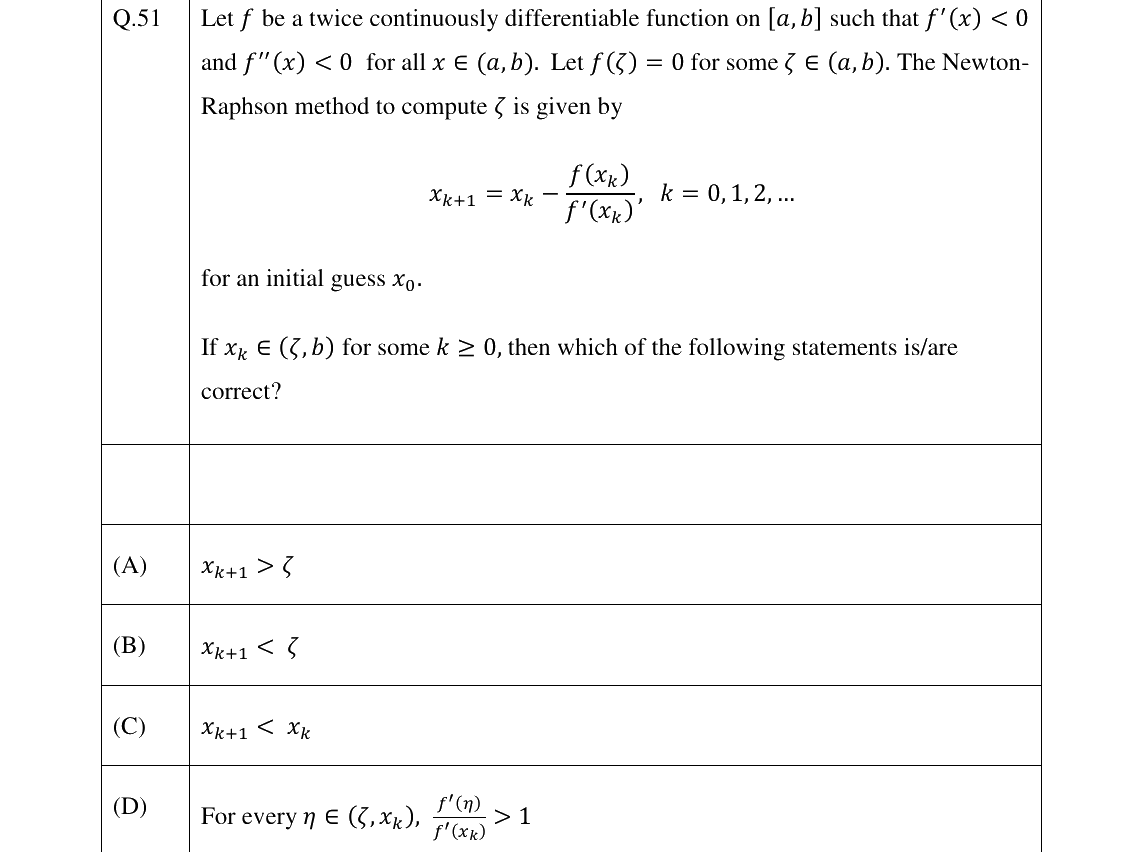 GATE 2023 MA question 51