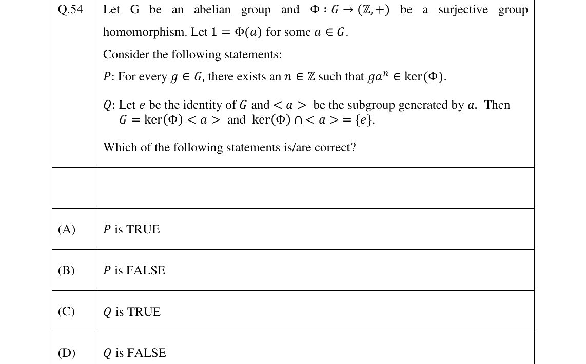 GATE 2023 MA question 54