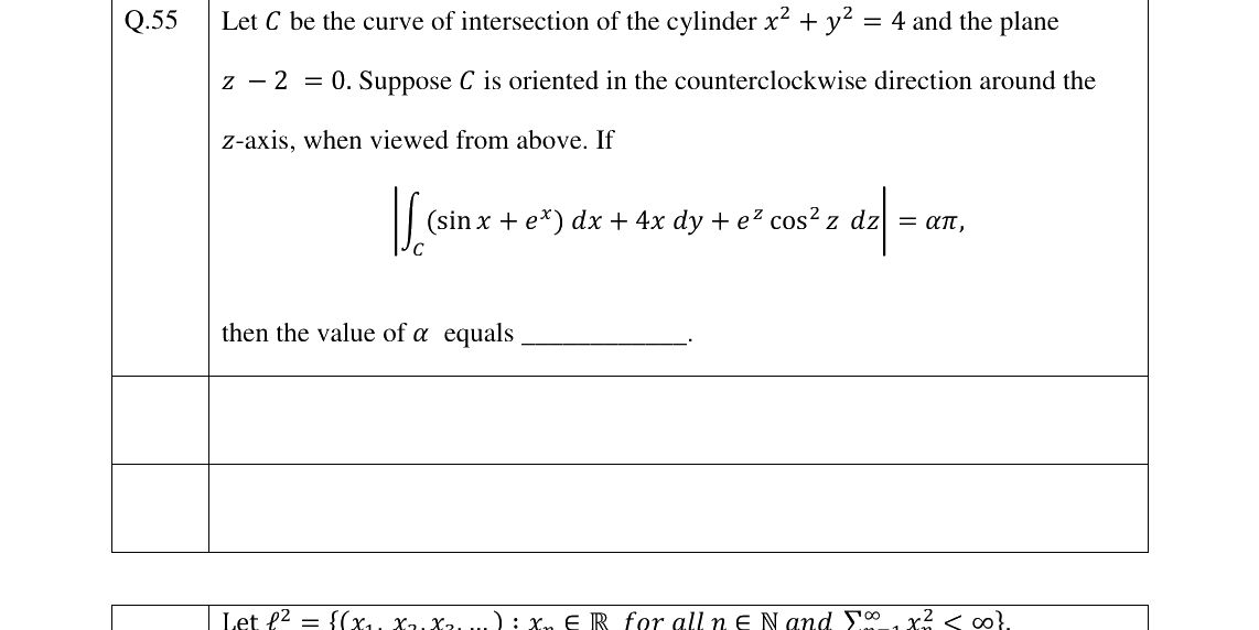 GATE 2023 MA question 55