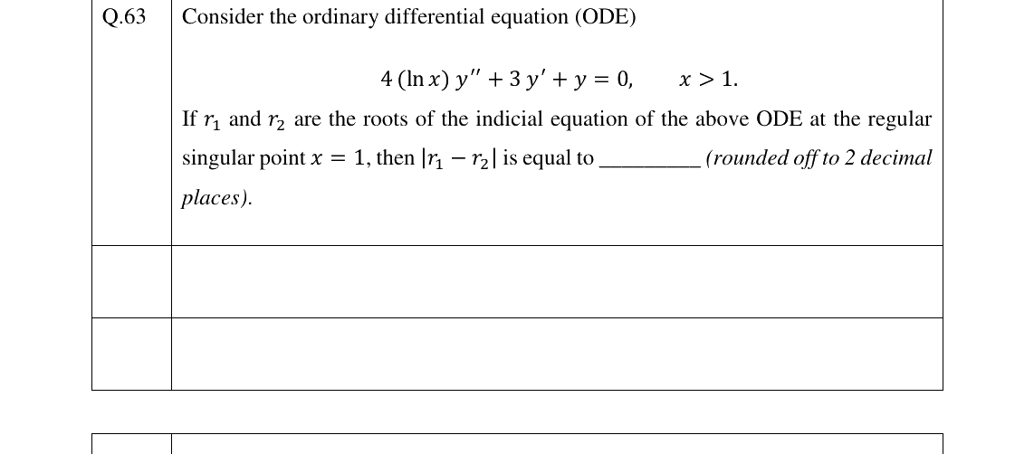 GATE 2023 MA question 63