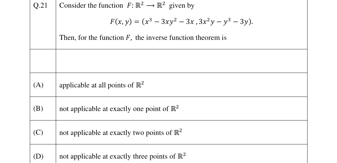 GATE 2025 MA question 21