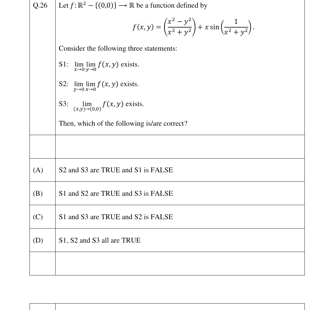 GATE 2025 MA question 26