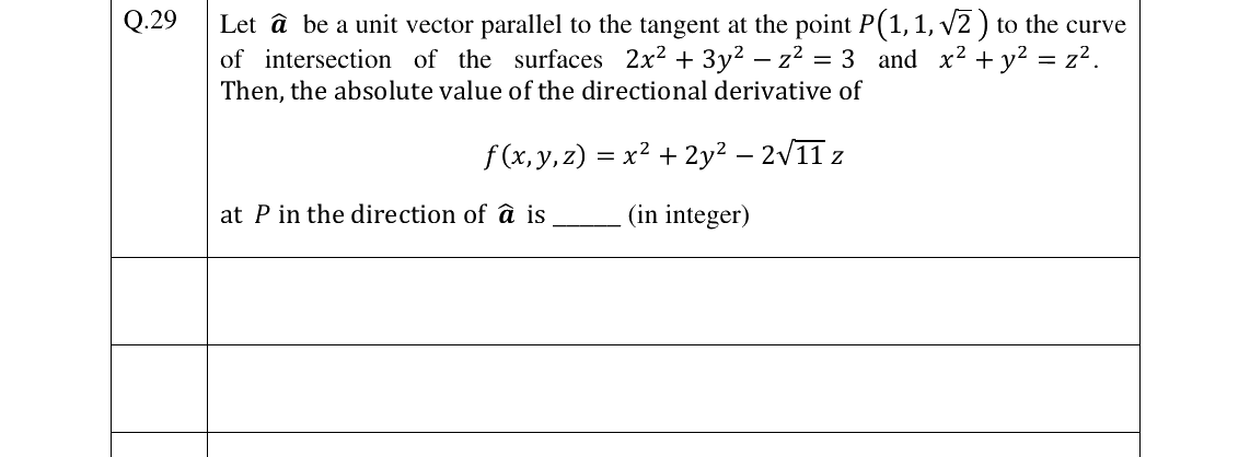 GATE 2025 MA question 29