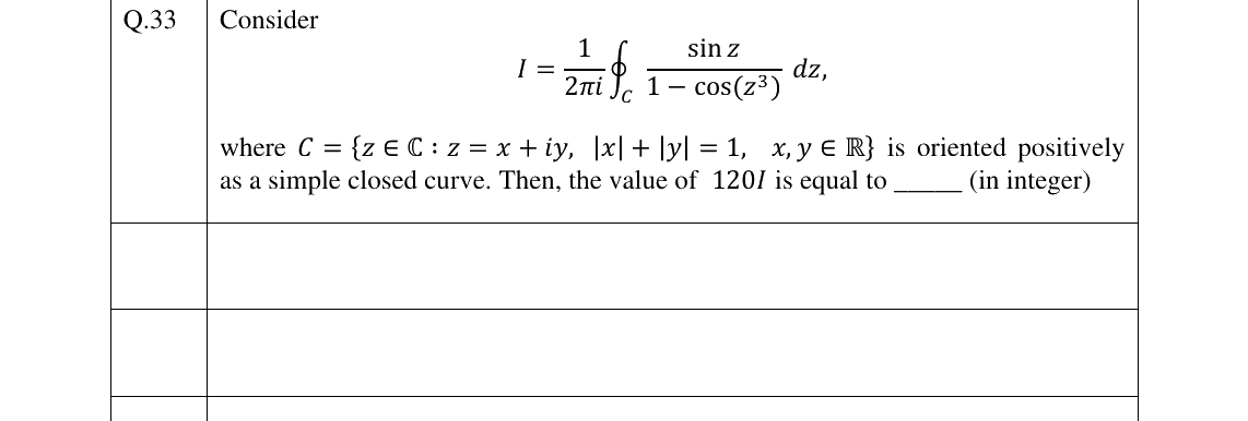GATE 2025 MA question 33