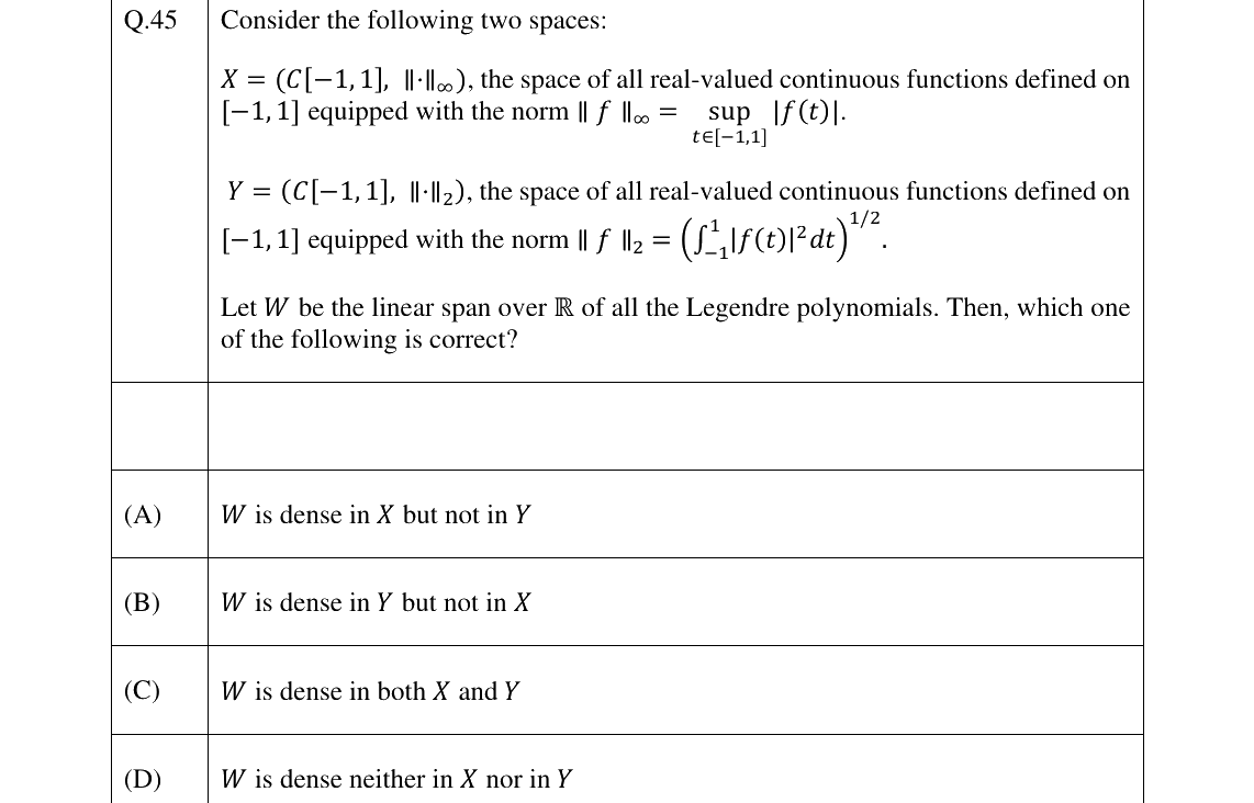 GATE 2025 MA question 45