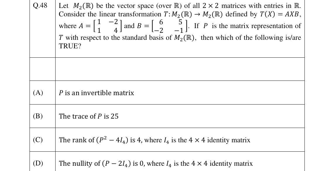 GATE 2025 MA question 48