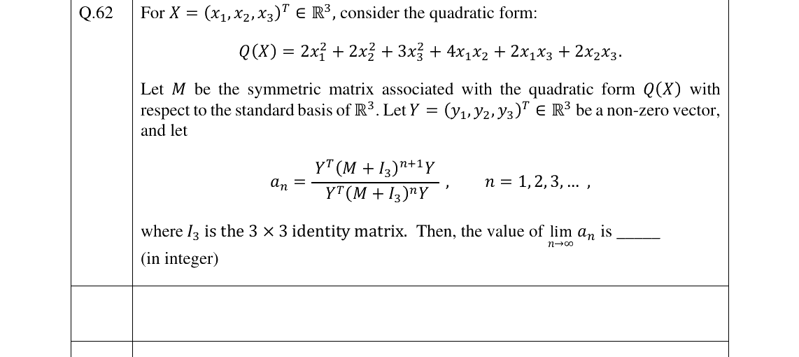 GATE 2025 MA question 62