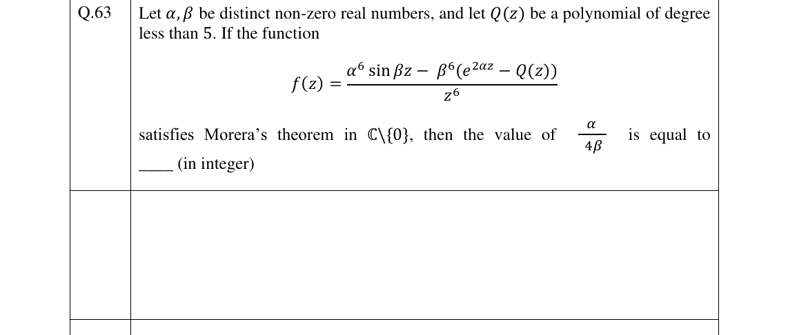 GATE 2025 MA question 63
