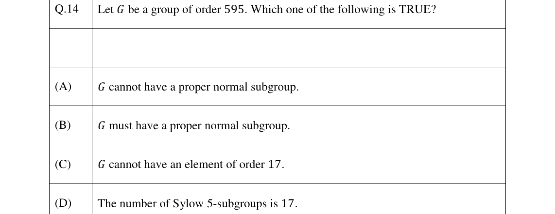 GATE 2026 MA question 14