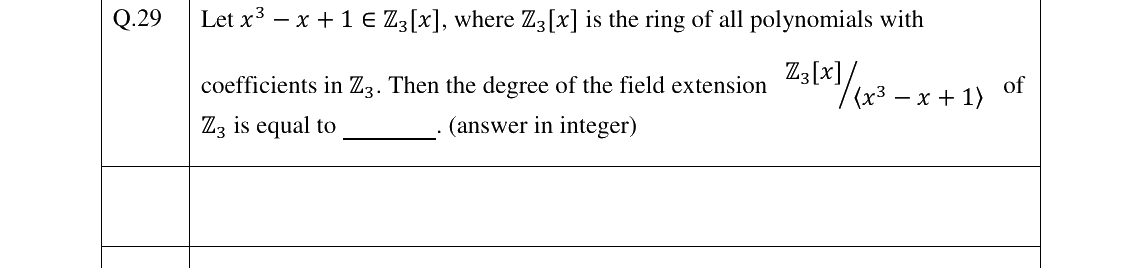GATE 2026 MA question 29