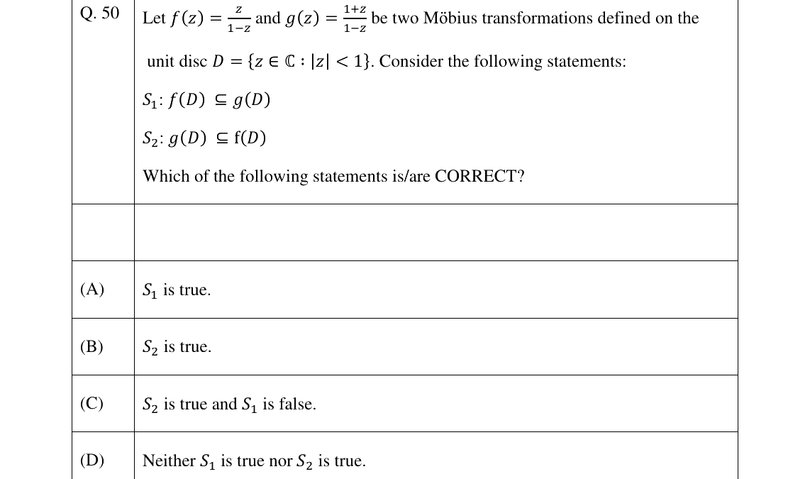 GATE 2026 MA question 50