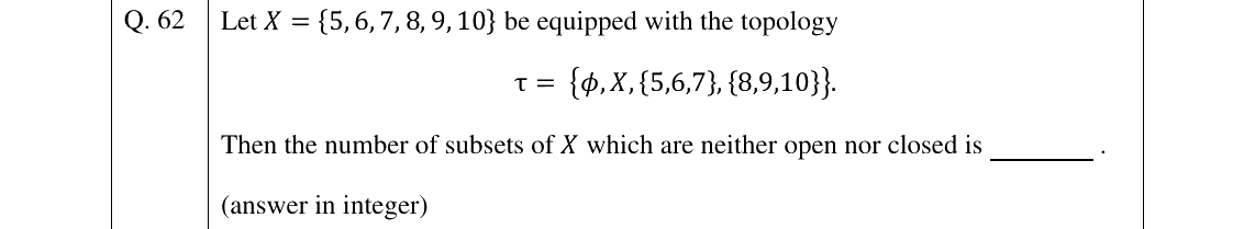 GATE 2026 MA question 62