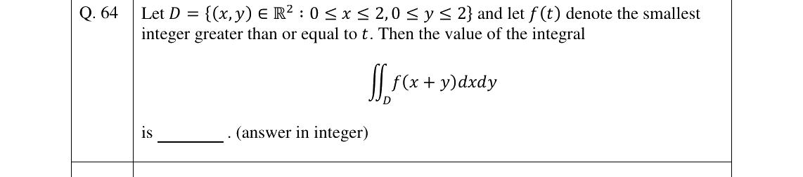 GATE 2026 MA question 64