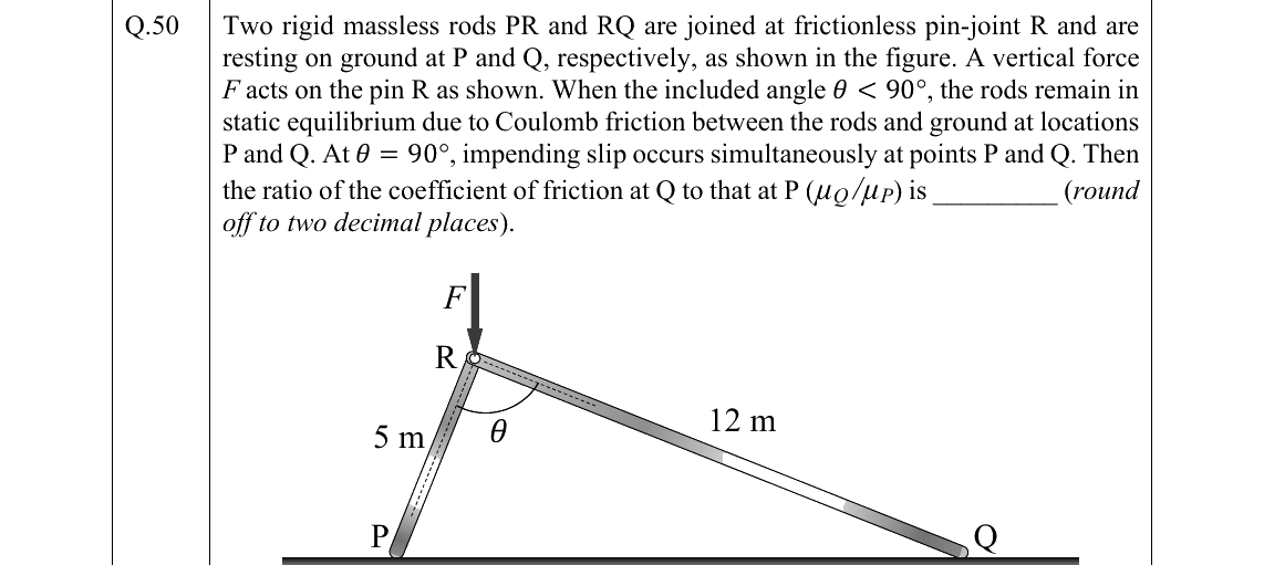 GATE 2022 ME question 50