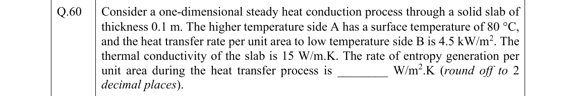 GATE 2022 ME question 60