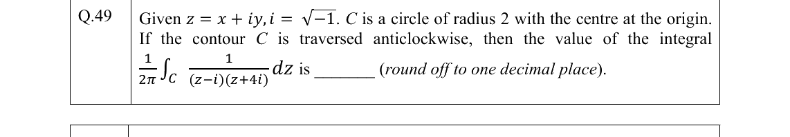 GATE 2022 ME question 49
