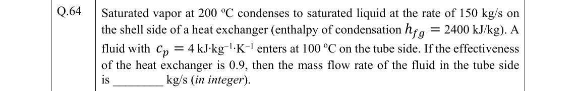 GATE 2022 ME question 64