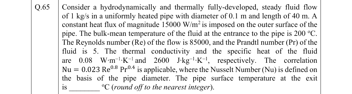 GATE 2022 ME question 65