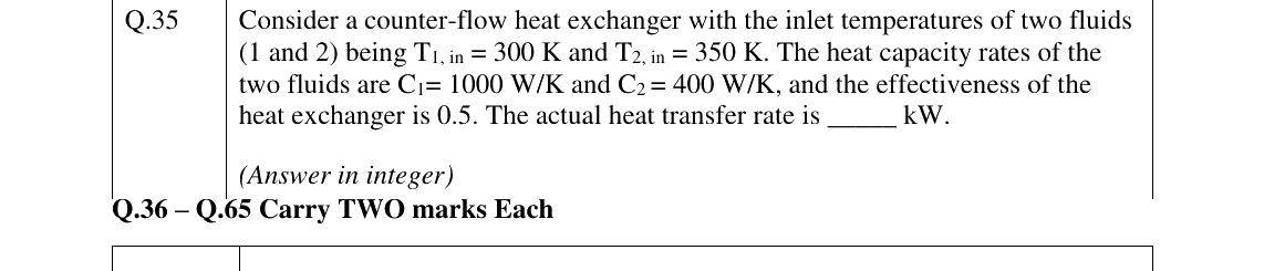 GATE 2023 ME question 35