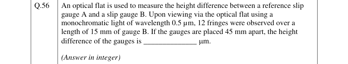 GATE 2023 ME question 56