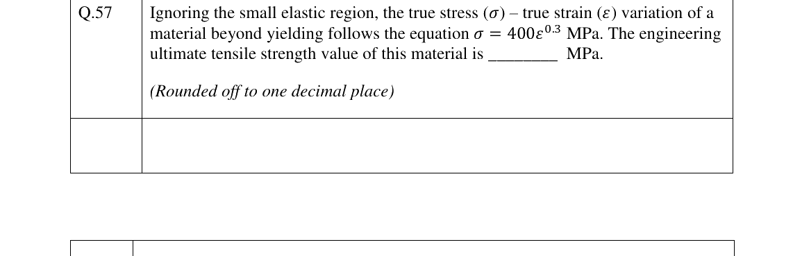 GATE 2023 ME question 57