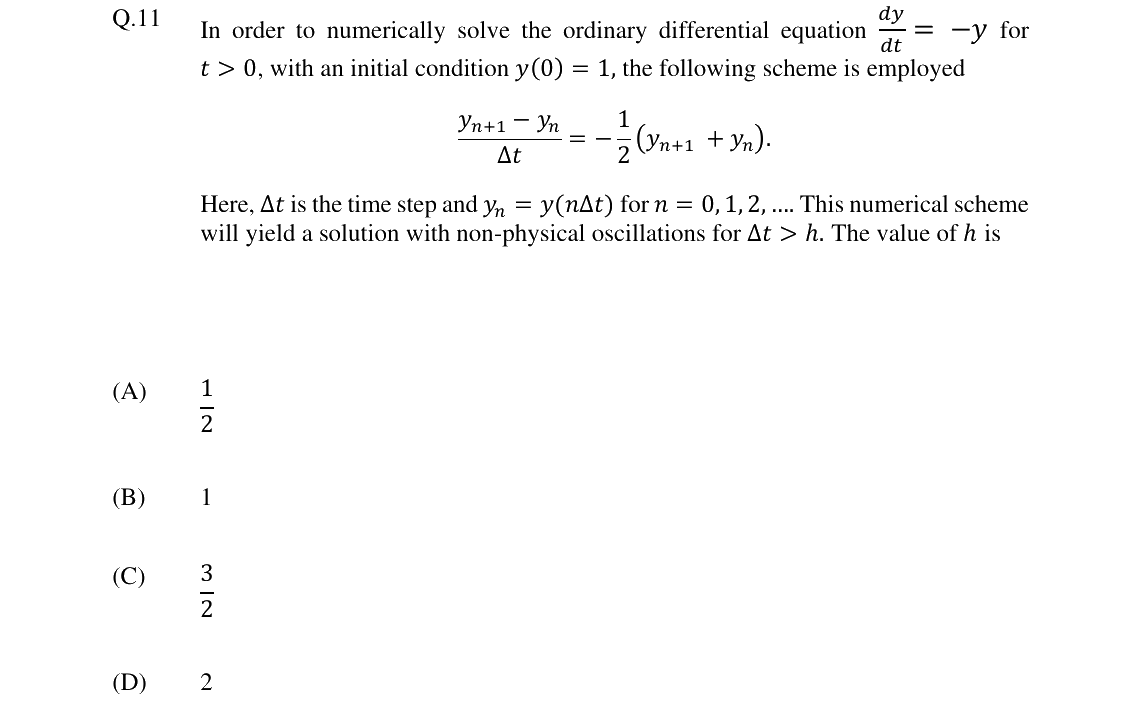 GATE 2024 ME question 11
