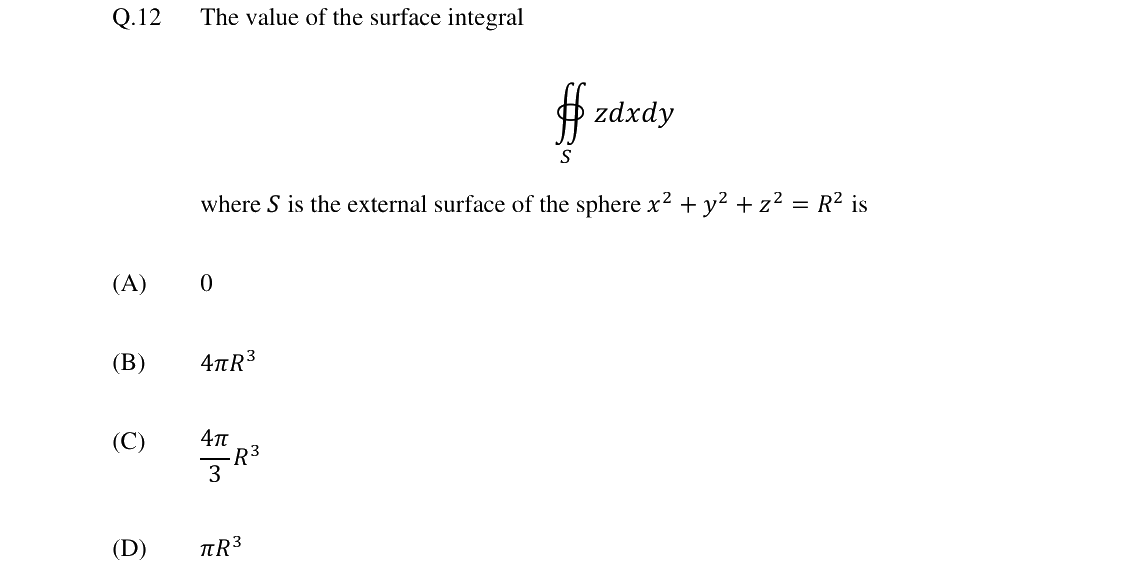 GATE 2024 ME question 12