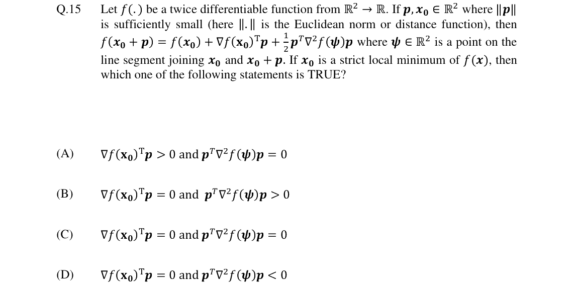 GATE 2024 ME question 15