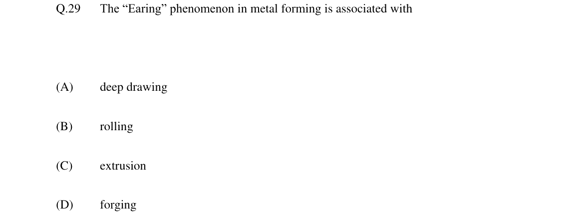 GATE 2024 ME question 29