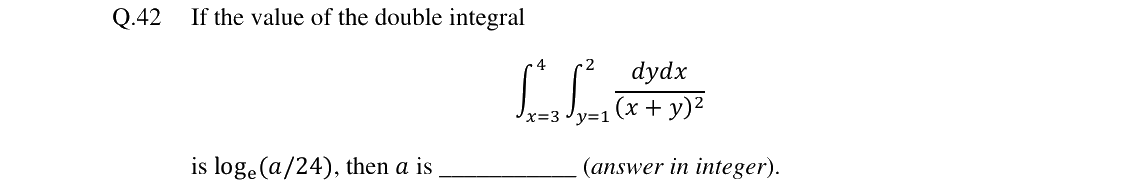 GATE 2024 ME question 42