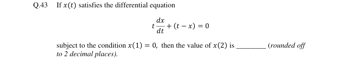 GATE 2024 ME question 43