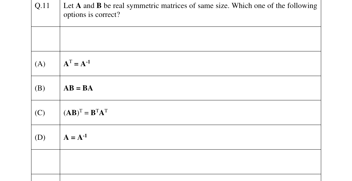 GATE 2025 ME question 11
