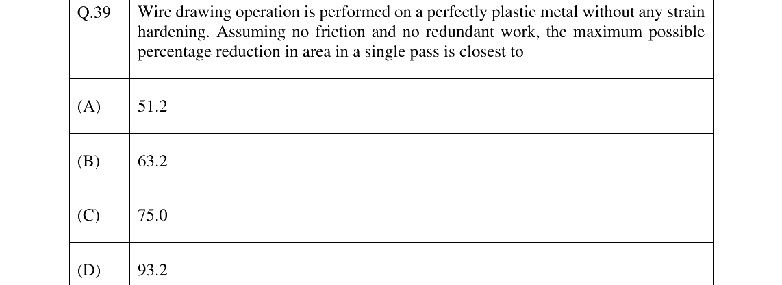 GATE 2025 ME question 39