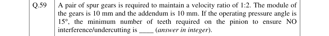 GATE 2025 ME question 59