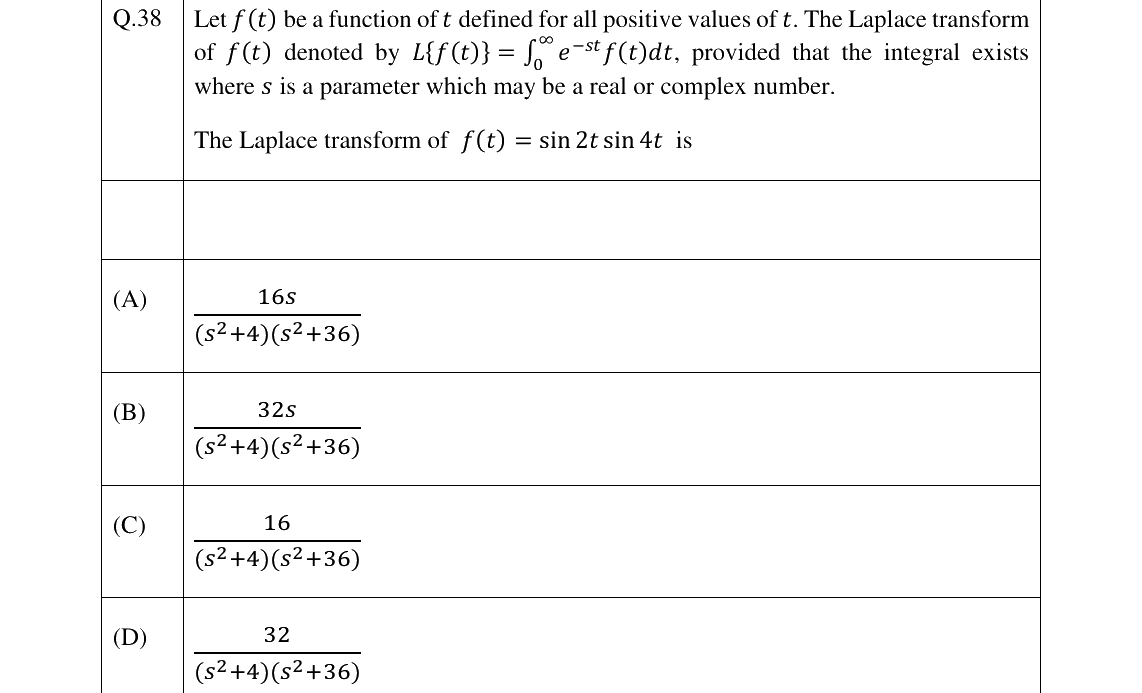 GATE 2026 ME question 38