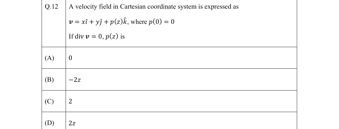 GATE 2022 MN question 12