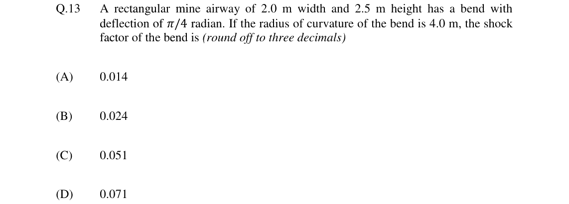GATE 2024 MN question 13