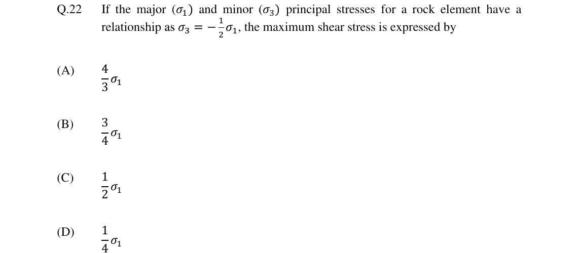 GATE 2024 MN question 22