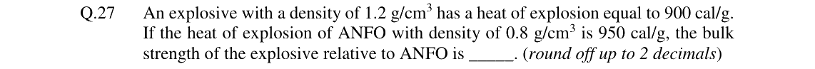 GATE 2024 MN question 27