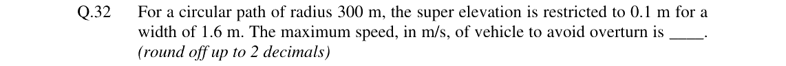 GATE 2024 MN question 32