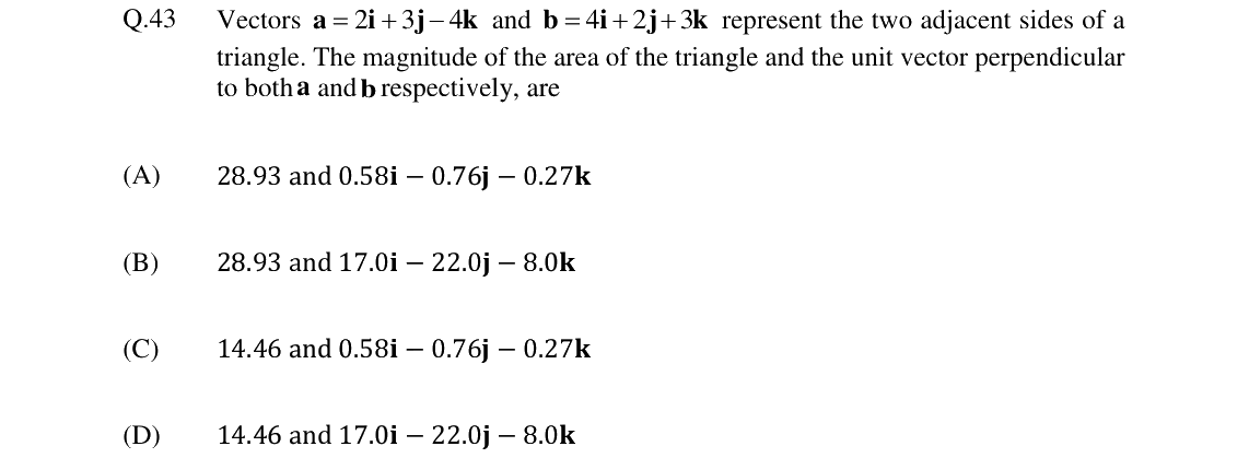 GATE 2024 MN question 43